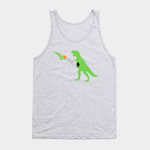 Jet-Packs Save Lives: Swallowed By T-Rex Tank Top by thinkcrap